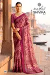 Shivika Vol 2 By Kashvi Black Moss Foil Printed Saree Suppliers In India
